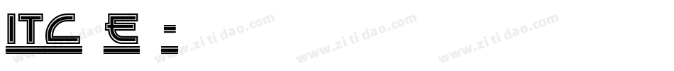 ITC Ed字体转换